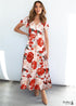 V-Neck Floral Print Boho Maxi Dress Taylor